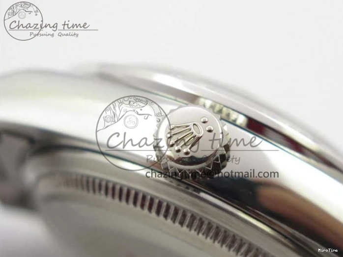 MiroTime 0402 Datejust 31mm 278275 SS Crystal Bezel BP Maker Best Edition Pink Roman Dial Crystal @6 on SS President Bracelet Contemporary 3082